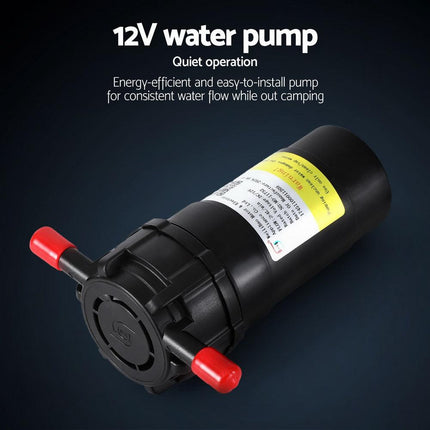 Devanti Portable Gas Water Heater LPG-powered System Black With Pump.