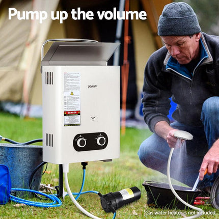 Water Pump 12V Pressure Shower 4L/Min.