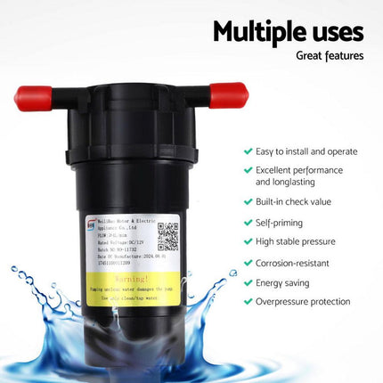 Water Pump 12V Pressure Shower 4L/Min.