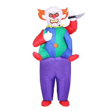 Inflatable Clown Costume Adult Suit Blow Up Party Fancy Dress Halloween Cosplay.