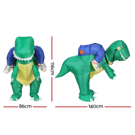 Inflatable Dinosaur Costume Adult Suit Blow Up Party Fancy Dress Halloween Cosplay.