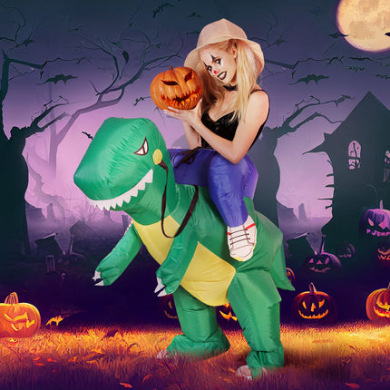 Inflatable Dinosaur Costume Adult Suit Blow Up Party Fancy Dress Halloween Cosplay.
