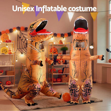 Inflatable Dinosaur Costume T-Rex Adult Suit Blow Up Party Fancy Dress Halloween Xmas Cosplay.