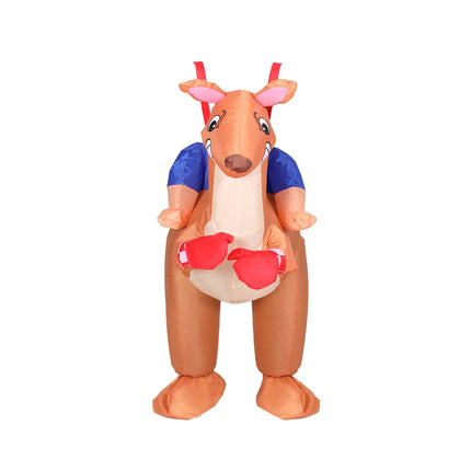 Inflatable Kangaroo Costume Adult Suit Blow Up Party Fancy Dress Halloween Cosplay.