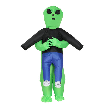 Inflatable Green Alien Costume Adult Suit Blow Up Party Fancy Dress Halloween Cosplay.