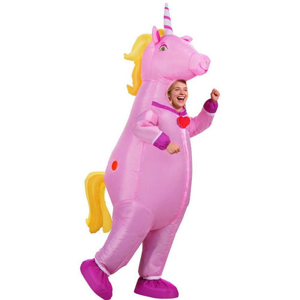 Inflatable Unicorn Costume Adult Suit Blow Up Party Fancy Dress Halloween Cosplay.
