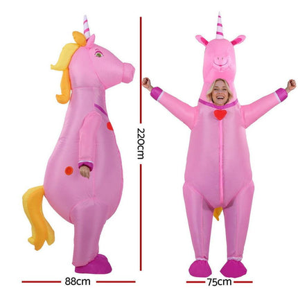 Inflatable Unicorn Costume Adult Suit Blow Up Party Fancy Dress Halloween Cosplay.