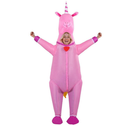 Inflatable Unicorn Costume Adult Suit Blow Up Party Fancy Dress Halloween Cosplay.