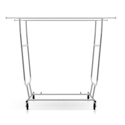 Artiss Clothes Rack Airer Double Rail Coat Stand Adjustable Hanger.