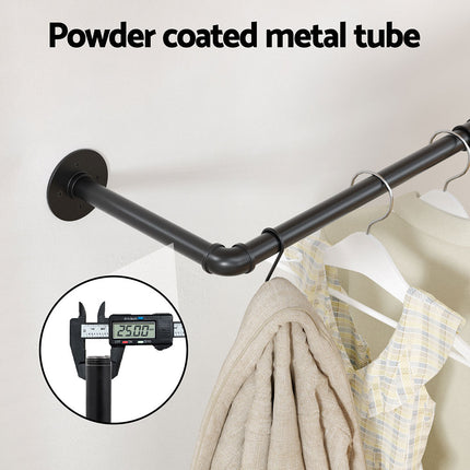 Artiss Clothes Rack Airer Floating Shelf Metal.