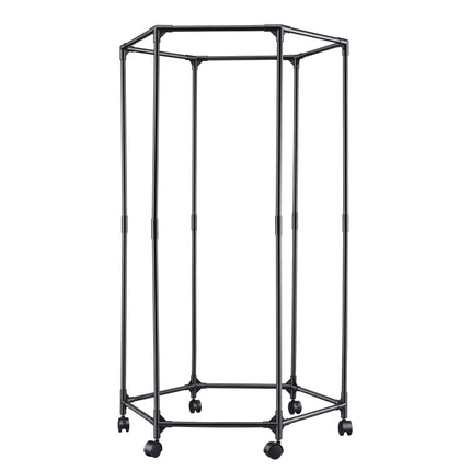 Artiss Clothes Rack Airer Rail Coat Stand Wheels 6 Rods.