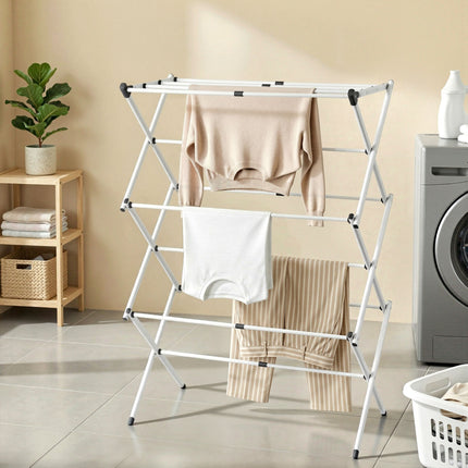 Artiss Clothes Rack Foldable Airer Drying Rack Portable No Assembly Required.
