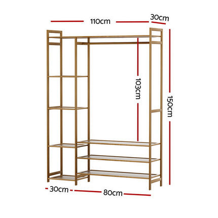 Artiss Wardrobe Clothes Rack Airer Coat Stand.
