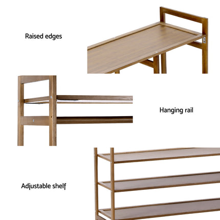 Artiss Wardrobe Clothes Rack Airer Coat Stand.