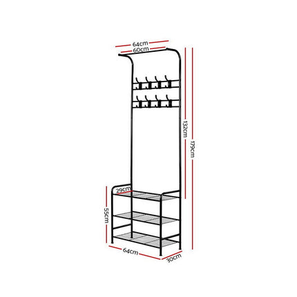Artiss Clothes Rack Airer Coat Stand 179cm Hanger Rail Closet.