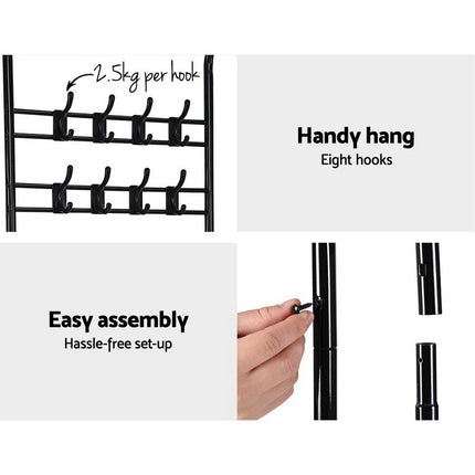 Artiss Clothes Rack Airer Coat Stand 179cm Hanger Rail Closet.