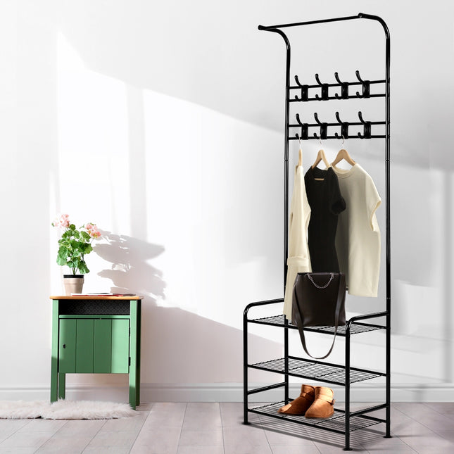 Artiss Clothes Rack Airer Coat Stand 179cm Hanger Rail Closet.