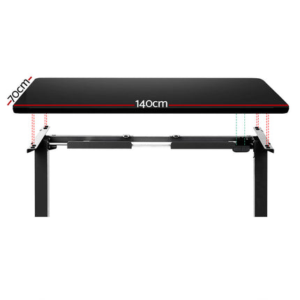 Artiss Standing Desk Motorised Black 140CM.