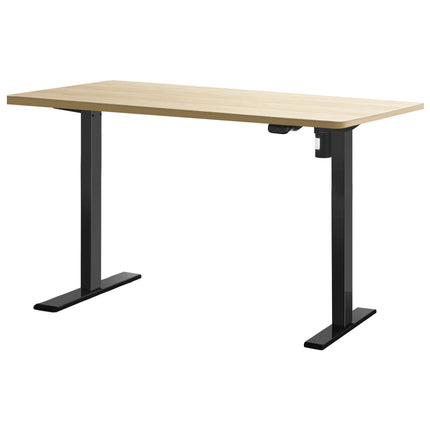 Artiss Standing Desk Motorised White Oak 140CM.