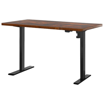 Artiss Standing Desk Motorised Rustic Brown 120CM.