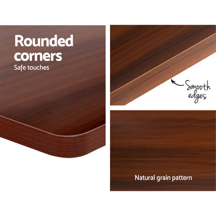 Artiss Standing Desk Motorised Walnut 120CM.