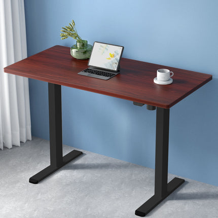 Artiss Standing Desk Motorised Walnut 120CM.