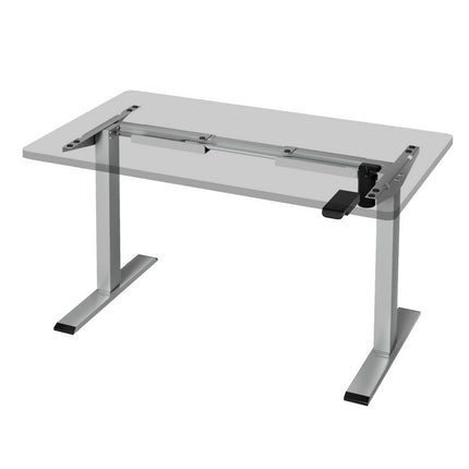 Artiss Electric Standing Desk Frame Only Height Adjustable 70KG Load Grey.