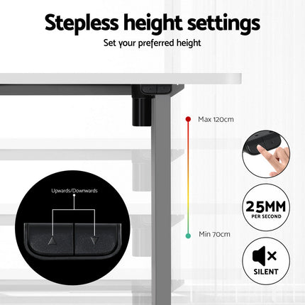 Artiss Standing Desk Motorised 140CM White.