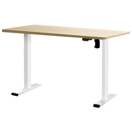 Artiss Standing Desk Motorised Sit Stand Desks White Oak 140CM.
