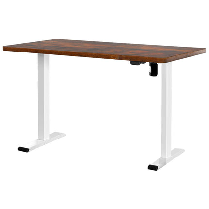 Artiss Standing Desk Motorised Rustic Brown 140CM.