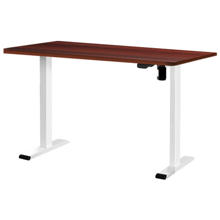 Artiss Standing Desk Motorised Sit Stand Desks White Oak 140CM.