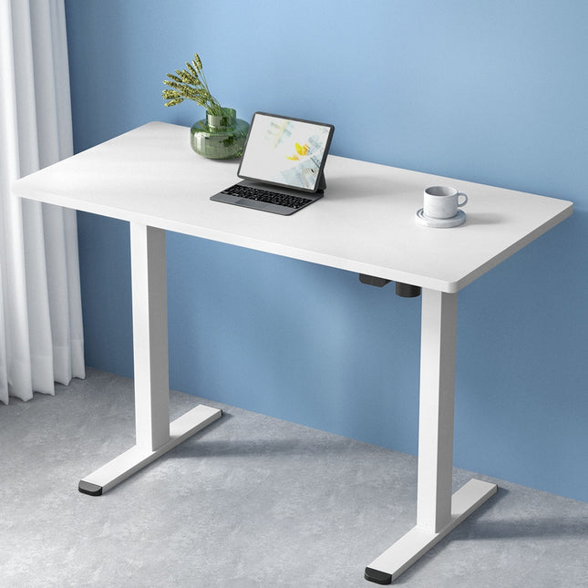 Artiss Standing Desk Motorised Sit Stand Desks White 140CM.
