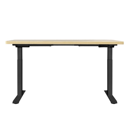 Artiss Standing Desk Motorised Dual Motor White Oak 140CM.