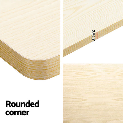 Artiss Standing Desk Motorised Dual Motor White Oak 140CM.