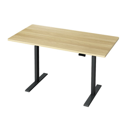 Artiss Standing Desk Motorised Dual Motor White Oak 140CM.
