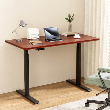 Artiss Standing Desk Motorised Dual Motor Walnut 140CM.