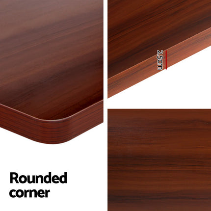 Artiss Standing Desk Motorised Dual Motor Walnut 140CM.