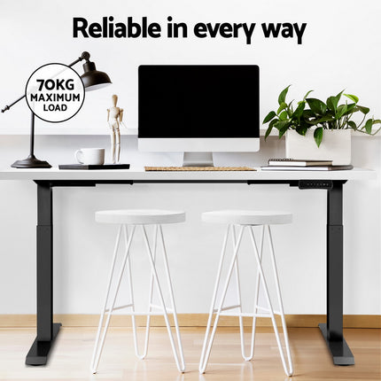 Artiss Standing Desk Motorised Dual Motor Oak 120CM.