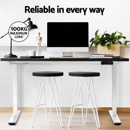 Artiss Standing Desk Motorised Dual Motor 120CM Black.