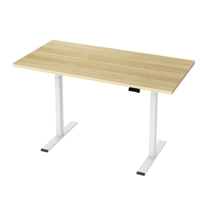 Artiss Standing Desk Motorised Dual Motor 140CM White Oak.
