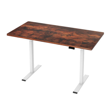 Artiss Standing Desk Motorised Dual Motor Rustic Brwon 140CM.