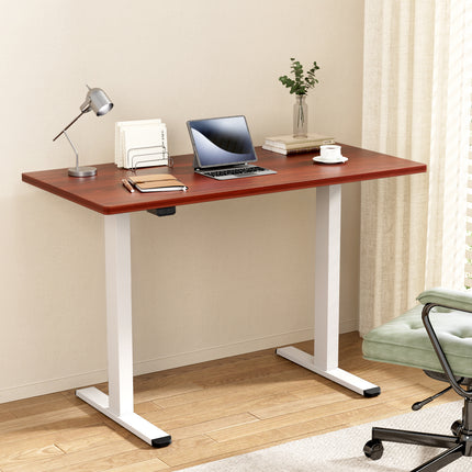 Artiss Standing Desk Motorised Dual Motor 140CM White Oak.