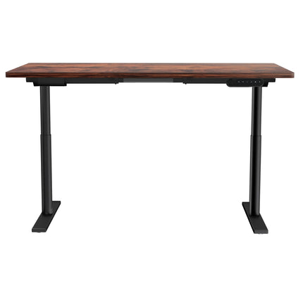 Artiss Standing Desk Motorised Electric Dual Motor Rustic Brown 140CM.