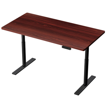 Artiss Standing Desk Motorised Electric Dual Motor Rustic Brown 140CM.