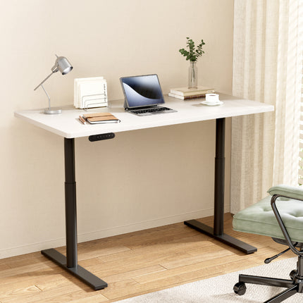 Artiss Standing Desk Motorised Electric Dual Motor White 120CM.