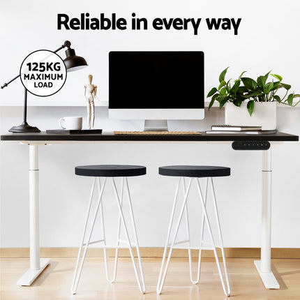 Artiss Standing Desk Motorised Electric Dual Motor 140CM Black.