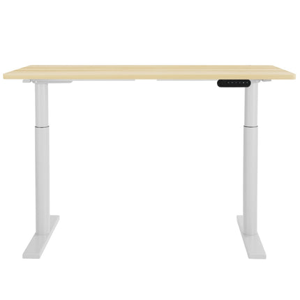 Artiss Standing Desk Motorised Electric Dual Motor 140CM White Oak.
