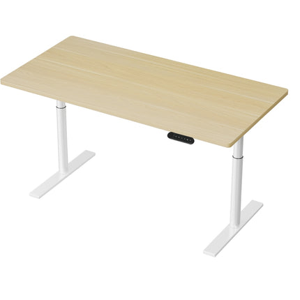 Artiss Standing Desk Motorised Electric Dual Motor 140CM White Oak.