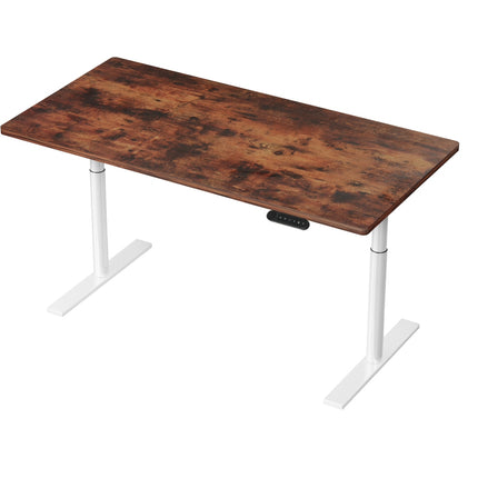 Artiss Standing Desk Motorised Electric Dual Motor 140CM White Oak.