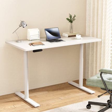 Artiss Standing Desk Motorised Electric Dual Motor 120CM White.